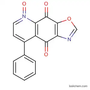 Molecular Structure of 827322-18-9 (Oxazolo[4,5-g]quinoline-4,9-dione, 8-phenyl-, 5-oxide)
