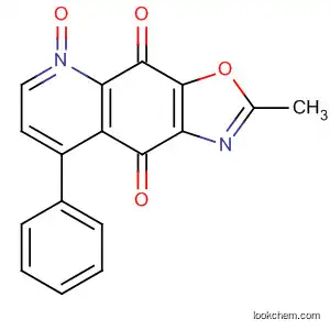 Molecular Structure of 827322-19-0 (Oxazolo[4,5-g]quinoline-4,9-dione, 2-methyl-8-phenyl-, 5-oxide)