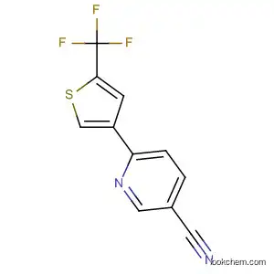 Molecular Structure of 827322-78-1 (3-Pyridinecarbonitrile, 6-[5-(trifluoromethyl)-3-thienyl]-)