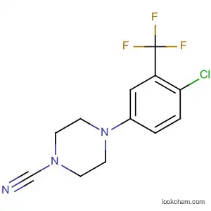 Molecular Structure of 827322-80-5 (Piperazine, 1-[4-chloro-3-(trifluoromethyl)phenyl]-4-cyano-)