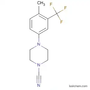 Molecular Structure of 827322-83-8 (Piperazine, 1-cyano-4-[4-methyl-3-(trifluoromethyl)phenyl]-)