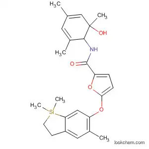 Molecular Structure of 827338-79-4 (2-Furancarboxamide,
5-[(2,3-dihydro-1,1,5-trimethyl-1H-1-silainden-6-yl)oxy]-N-(2,4,6-trimeth
oxyphenyl)-)