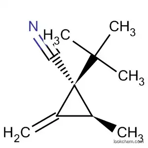 Molecular Structure of 827342-57-4 (Cyclopropanecarbonitrile, 1-(1,1-dimethylethyl)-2-methyl-3-methylene-,
(1S,2S)-)