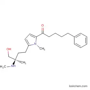 Molecular Structure of 827343-36-2 (1-Pentanone,
1-[5-[(3R)-4-hydroxy-3-methyl-3-(methylamino)butyl]-1-methyl-1H-pyrrol-
2-yl]-5-phenyl-)
