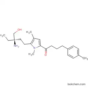 Molecular Structure of 827343-93-1 (1-Butanone,
1-[5-[(3R)-3-amino-3-(hydroxymethyl)pentyl]-1,4-dimethyl-1H-pyrrol-2-yl]
-4-(4-methylphenyl)-)