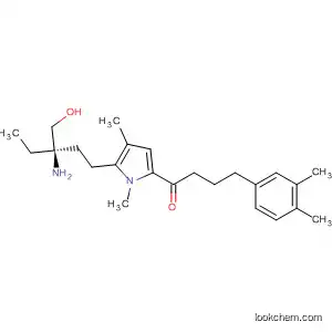 Molecular Structure of 827343-95-3 (1-Butanone,
1-[5-[(3R)-3-amino-3-(hydroxymethyl)pentyl]-1,4-dimethyl-1H-pyrrol-2-yl]
-4-(3,4-dimethylphenyl)-)