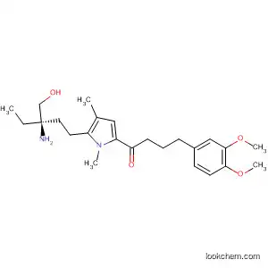 Molecular Structure of 827343-97-5 (1-Butanone,
1-[5-[(3R)-3-amino-3-(hydroxymethyl)pentyl]-1,4-dimethyl-1H-pyrrol-2-yl]
-4-(3,4-dimethoxyphenyl)-)
