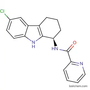 Molecular Structure of 827591-02-6 (2-Pyridinecarboxamide,
N-[(1R)-6-chloro-2,3,4,9-tetrahydro-1H-carbazol-1-yl]-)