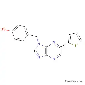 Molecular Structure of 827602-48-2 (Phenol, 4-[[6-(2-thienyl)-1H-imidazo[4,5-b]pyrazin-1-yl]methyl]-)