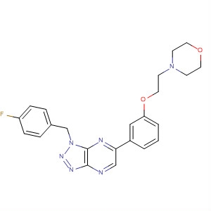 1H-1,2,3-Triazolo[4,5-b]pyrazine,  1-[(4-fluorophenyl)methyl]-6-[3-[2-(4-morpholinyl)ethoxy]phenyl]-