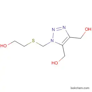 Molecular Structure of 827603-58-7 (1H-1,2,3-Triazole-4,5-dimethanol, 1-[[(2-hydroxyethyl)thio]methyl]-)