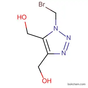 Molecular Structure of 827603-61-2 (1H-1,2,3-Triazole-4,5-dimethanol, 1-(bromomethyl)-)