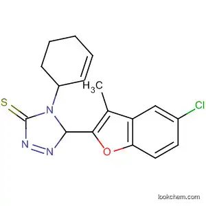 Molecular Structure of 827603-71-4 (3H-1,2,4-Triazole-3-thione,
5-(5-chloro-3-methyl-2-benzofuranyl)-2,4-dihydro-4-phenyl-)