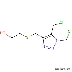 Molecular Structure of 827603-93-0 (Ethanol, 2-[[[1,5-bis(chloromethyl)-1H-1,2,3-triazol-4-yl]methyl]thio]-)