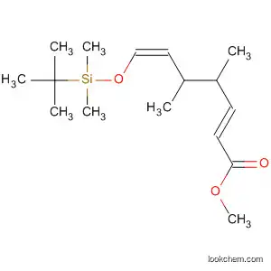 Molecular Structure of 827605-73-2 (2,6-Heptadienoic acid,
7-[[(1,1-dimethylethyl)dimethylsilyl]oxy]-4,5-dimethyl-, methyl ester,
(2E,4R,5S,6Z)-)