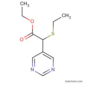 Molecular Structure of 828252-24-0 (5-Pyrimidineacetic acid, 2-(ethylthio)-, ethyl ester)