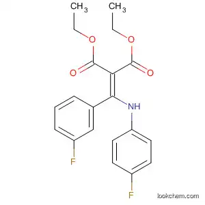 Molecular Structure of 828264-08-0 (Propanedioic acid, [(3-fluorophenyl)[(4-fluorophenyl)amino]methylene]-,
diethyl ester)