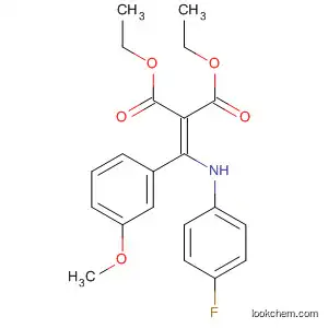 Molecular Structure of 828264-09-1 (Propanedioic acid,
[[(4-fluorophenyl)amino](3-methoxyphenyl)methylene]-, diethyl ester)