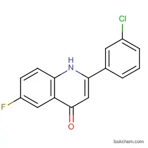 Molecular Structure of 828264-33-1 (4(1H)-Quinolinone, 2-(3-chlorophenyl)-6-fluoro-)