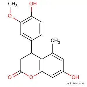 Molecular Structure of 828265-08-3 (2H-1-Benzopyran-2-one,
3,4-dihydro-7-hydroxy-4-(4-hydroxy-3-methoxyphenyl)-5-methyl-)