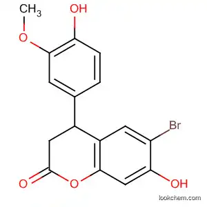 Molecular Structure of 828265-09-4 (2H-1-Benzopyran-2-one,
6-bromo-3,4-dihydro-7-hydroxy-4-(4-hydroxy-3-methoxyphenyl)-)