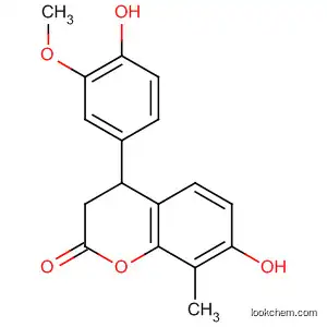 Molecular Structure of 828265-11-8 (2H-1-Benzopyran-2-one,
3,4-dihydro-7-hydroxy-4-(4-hydroxy-3-methoxyphenyl)-8-methyl-)
