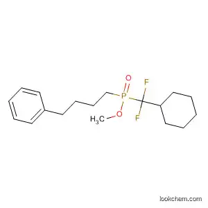 Molecular Structure of 828265-21-0 (Phosphinic acid, (cyclohexyldifluoromethyl)(4-phenylbutyl)-, methyl ester)