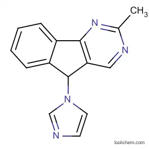 Molecular Structure of 828265-46-9 (5H-Indeno[1,2-d]pyrimidine, 5-(1H-imidazol-1-yl)-2-methyl-)