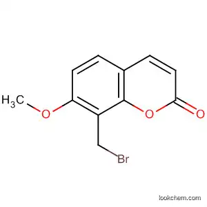 Molecular Structure of 828265-70-9 (2H-1-Benzopyran-2-one, 8-(bromomethyl)-7-methoxy-)