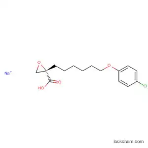 Molecular Structure of 828934-43-6 ((2S)-2-[6-(4-Chlorophenoxy)hexyl]oxiranecarboxylic acid sodium salt)