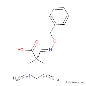 Molecular Structure of 828934-62-9 (Cyclohexanecarboxylic acid,
3,5-dimethyl-1-[[(phenylmethoxy)imino]methyl]-, (3R,5S)-rel-)