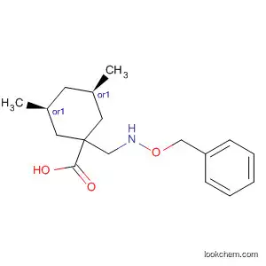 Molecular Structure of 828934-63-0 (Cyclohexanecarboxylic acid,
3,5-dimethyl-1-[[(phenylmethoxy)amino]methyl]-, (3R,5S)-rel-)