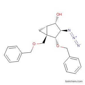 Molecular Structure of 828935-18-8 (Bicyclo[3.1.0]hexan-2-ol,
3-azido-4-(phenylmethoxy)-5-[(phenylmethoxy)methyl]-,
(1S,2S,3R,4R,5R)-)