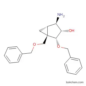 Molecular Structure of 828935-21-3 (Bicyclo[3.1.0]hexan-3-ol,
4-amino-2-(phenylmethoxy)-1-[(phenylmethoxy)methyl]-,
(1R,2R,3S,4R,5S)-)