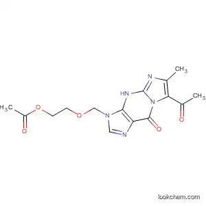 Molecular Structure of 828936-42-1 (9H-Imidazo[1,2-a]purin-9-one,
7-acetyl-3-[[2-(acetyloxy)ethoxy]methyl]-3,4-dihydro-6-methyl-)