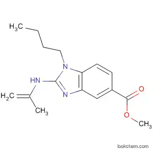 Molecular Structure of 830319-20-5 (1H-Benzimidazole-5-carboxylic acid, 1-butyl-2-(2-propenylamino)-,
methyl ester)