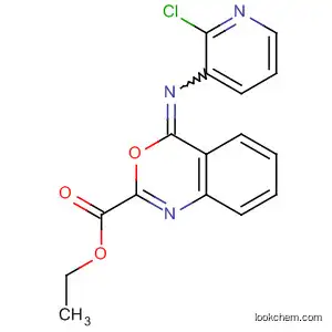 Molecular Structure of 830324-67-9 (4H-3,1-Benzoxazine-2-carboxylic acid, 4-[(2-chloro-3-pyridinyl)imino]-,
ethyl ester)