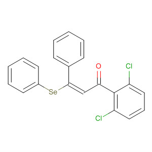 2-Propen-1-one, 1-(2,6-dichlorophenyl)-3-phenyl-3-(phenylseleno)-,  (2E)-