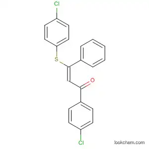 Molecular Structure of 830345-80-7 (2-Propen-1-one, 1-(4-chlorophenyl)-3-[(4-chlorophenyl)thio]-3-phenyl-,
(2E)-)