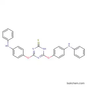 Molecular Structure of 830346-75-3 (1,3,5-Triazine-2(1H)-thione, 4,6-bis[4-(phenylamino)phenoxy]-)