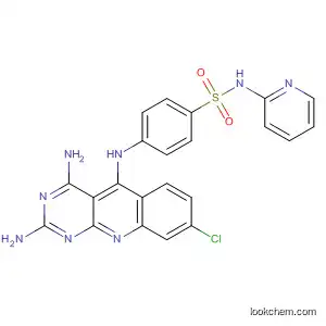Molecular Structure of 830347-34-7 (Benzenesulfonamide,
4-[(2,4-diamino-8-chloropyrimido[4,5-b]quinolin-5-yl)amino]-N-2-pyridin
yl-)