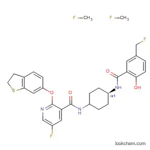 Molecular Structure of 830347-85-8 (3-Pyridinecarboxamide,
2-[(2,3-dihydrobenzo[b]thien-6-yl)oxy]-5-fluoro-N-[cis-4-[[2-hydroxy-5-(tri
fluoromethyl)benzoyl]amino]cyclohexyl]-)