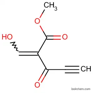 Molecular Structure of 831219-38-6 (4-Pentynoic acid, 2-(hydroxymethylene)-3-oxo-, methyl ester)