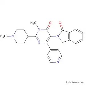 Molecular Structure of 831231-86-8 (1H-Isoindol-1-one,
2-[1,6-dihydro-1-methyl-2-(1-methyl-4-piperidinyl)-6-oxo-4-(4-pyridinyl)-
5-pyrimidinyl]-2,3-dihydro-)