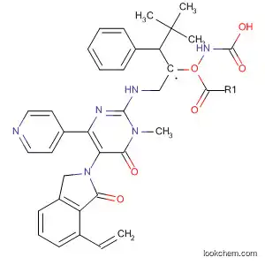 Molecular Structure of 831231-96-0 (Carbamic acid,
[(1S)-1-[[[5-(7-ethenyl-1,3-dihydro-1-oxo-2H-isoindol-2-yl)-1,6-dihydro-1
-methyl-6-oxo-4-(4-pyridinyl)-2-pyrimidinyl]amino]methyl]-2-phenylethyl]-,
1,1-dimethylethyl ester)
