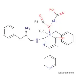 Molecular Structure of 831232-03-2 (Carbamic acid,
[2-[[(2S)-2-amino-3-phenylpropyl]amino]-1,6-dihydro-1-methyl-6-oxo-4-(
4-pyridinyl)-5-pyrimidinyl]-, phenylmethyl ester)