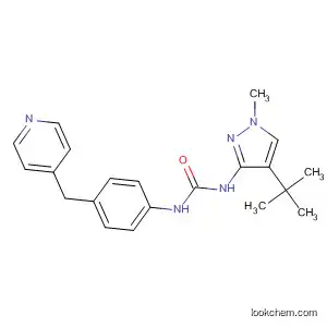 Molecular Structure of 831238-79-0 (Urea,
N-[4-(1,1-dimethylethyl)-1-methyl-1H-pyrazol-3-yl]-N'-[4-(4-pyridinylmeth
yl)phenyl]-)