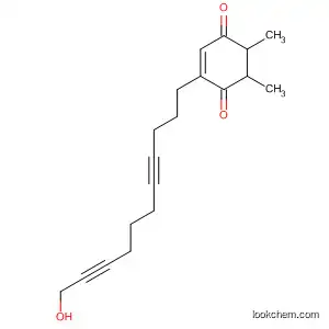 Molecular Structure of 831238-86-9 (2-Cyclohexene-1,4-dione,
2-(11-hydroxy-4,9-undecadiynyl)-5,6-dimethyl-)
