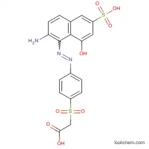 Molecular Structure of 831240-61-0 (Acetic acid,
[[4-[(2-amino-8-hydroxy-6-sulfo-1-naphthalenyl)azo]phenyl]sulfonyl]-)