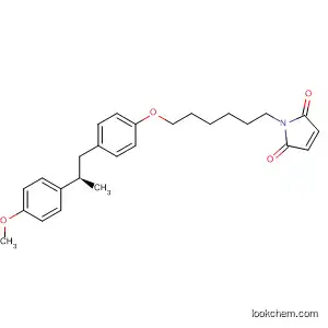 Molecular Structure of 832097-21-9 (1H-Pyrrole-2,5-dione,
1-[6-[4-[(2R)-2-(4-methoxyphenyl)propyl]phenoxy]hexyl]-)